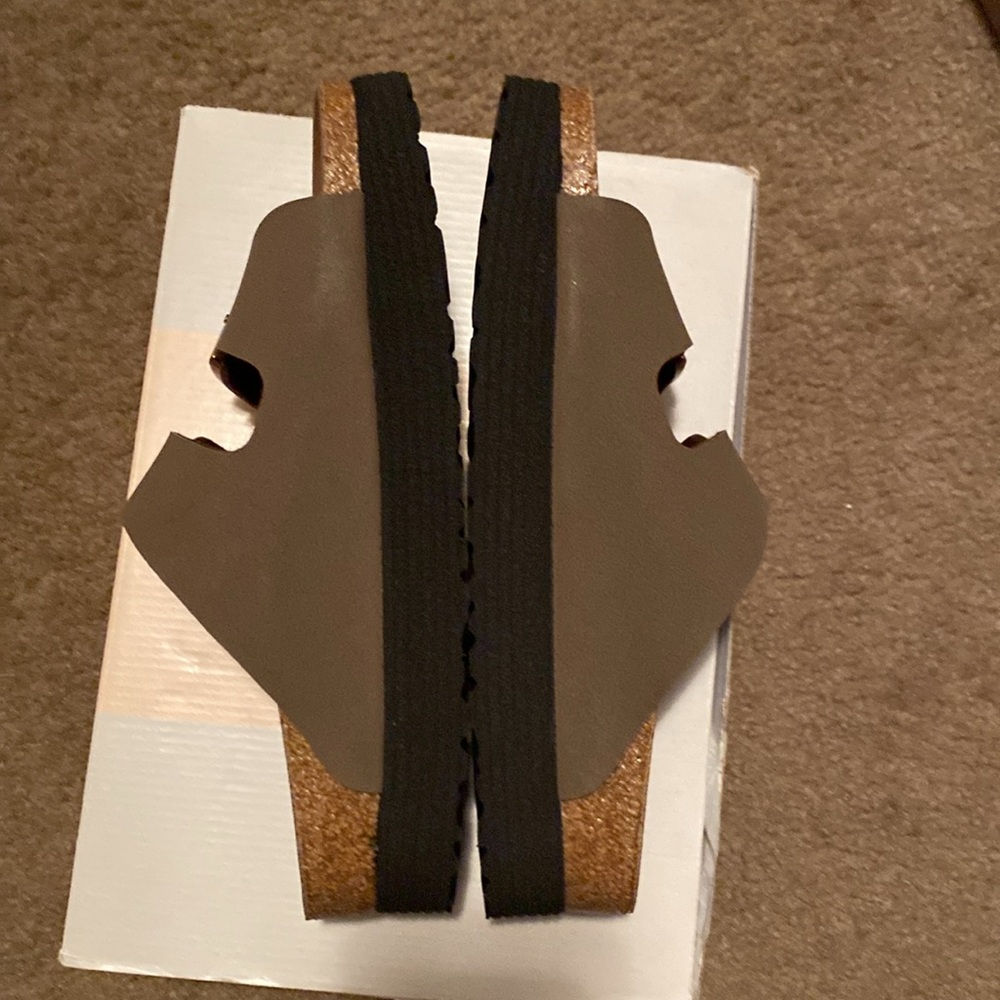 papillo Arizona Grooved bottom platform NWB size 39N Mocca - Picture 4 of 9